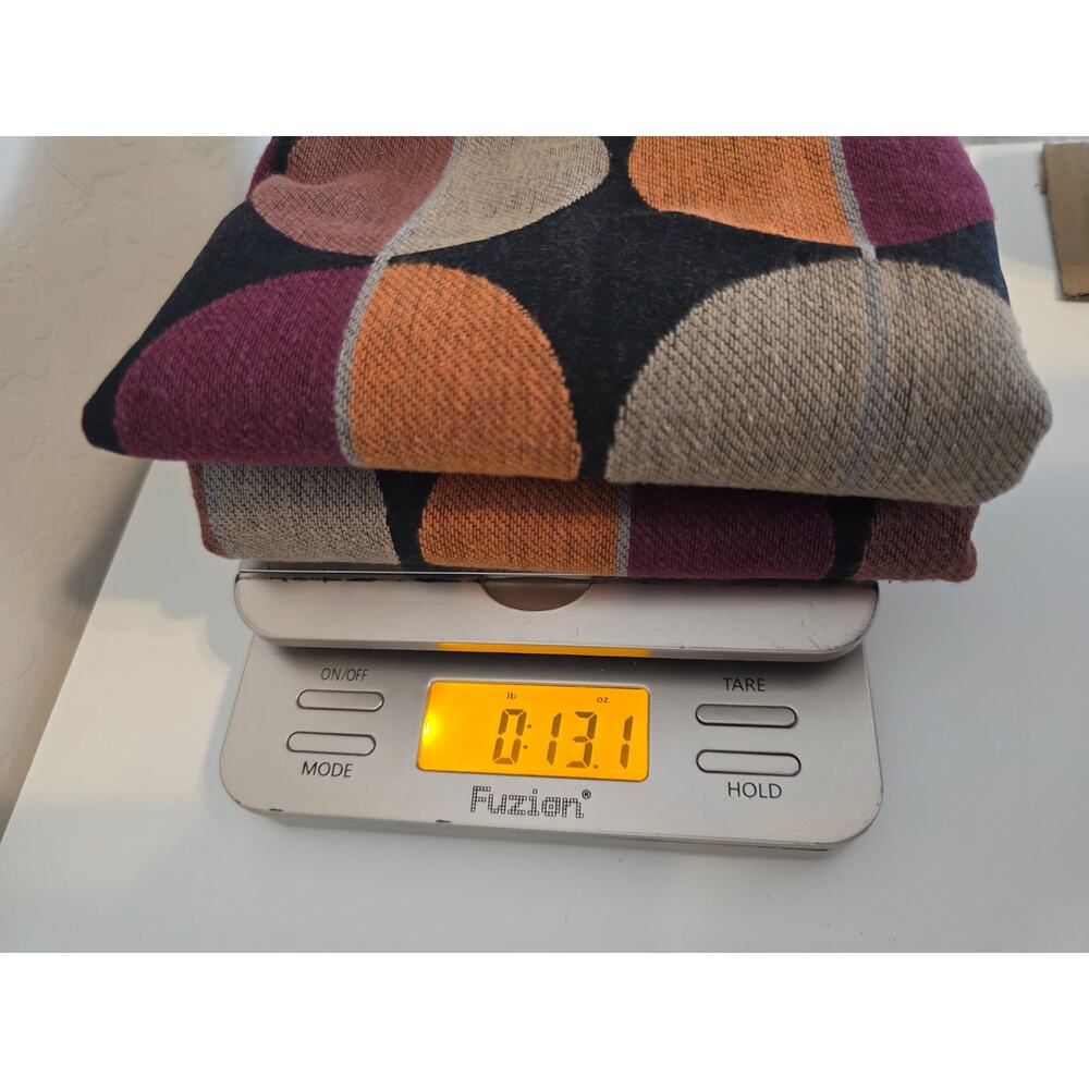 IKEA Orange Purple Retro Mod OTTL Square Euro 20x20 Pillow Shams Set of 2 - Picture 7 of 7